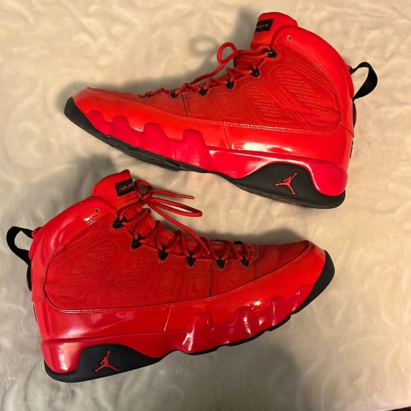 jordan 9 retro red and white